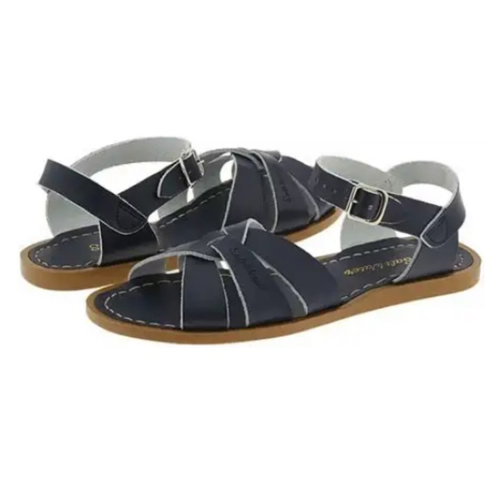 Salt Water Sandals by Hoy Shoe The Original Sandal in Navy Leather Shoes